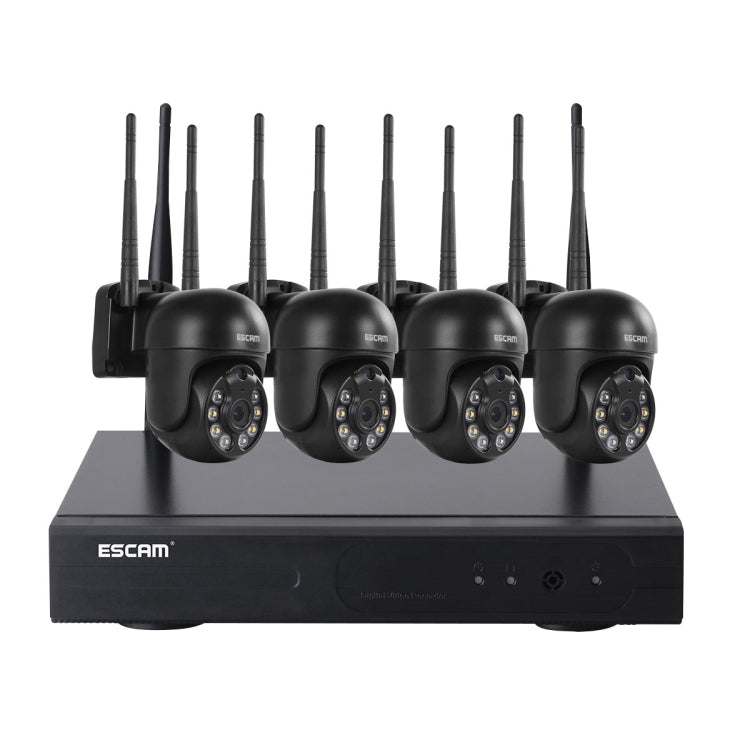 ESCAM WNK614 HD 3.0 Million Pixels 8-channel Wireless + 4IPC Wireless NVR Security System, AU Plug, WNK614 ESCAM WNK614 HD 3.0 Million Pixels 8-channel Wireless + 4IPC Wireless NVR Security System, AU Plug, WNK614